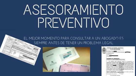 ¿EN QUÉ CONSISTE EL ASESORAMIENTO PREVENTIVO?