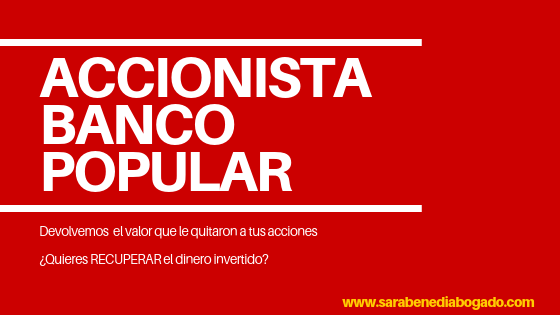 DEVOLVEMOS A TUS ACCIONES EL VALOR QUE INJUSTAMENTE LES QUITARON.